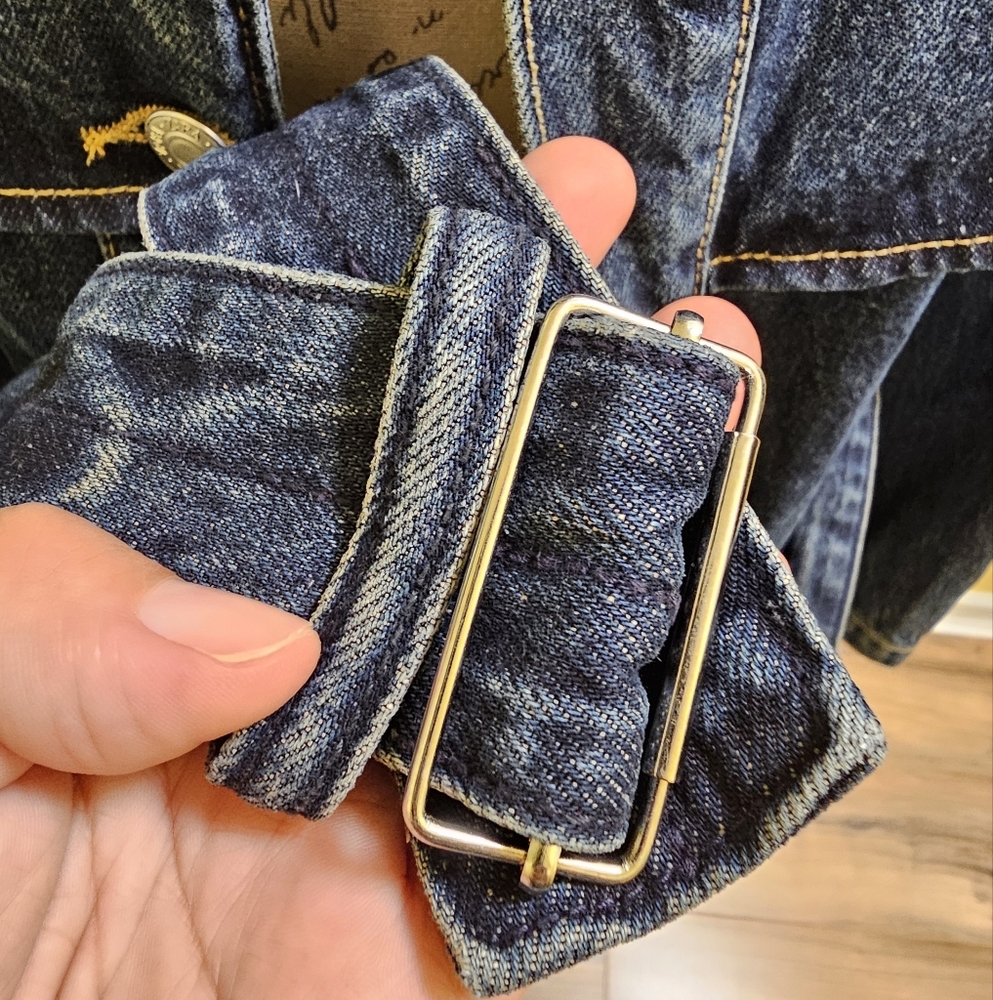 NWOT ZARA TRF DENIM TRENCH - Picture 9 of 17